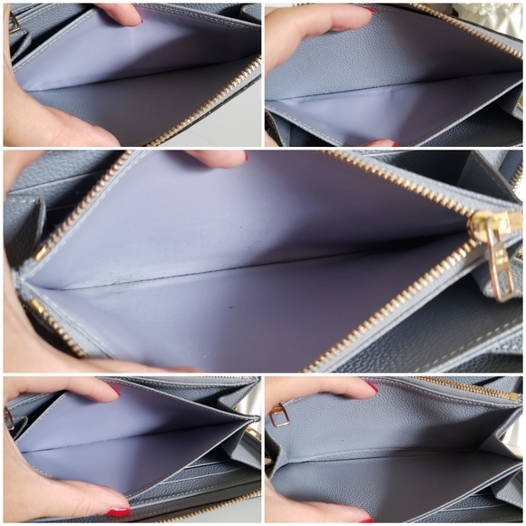 **SOLD** Authentic Pre-owned Louis Vuitton Blue Empreinte Zippy Wallet - Picture 6 of 16
